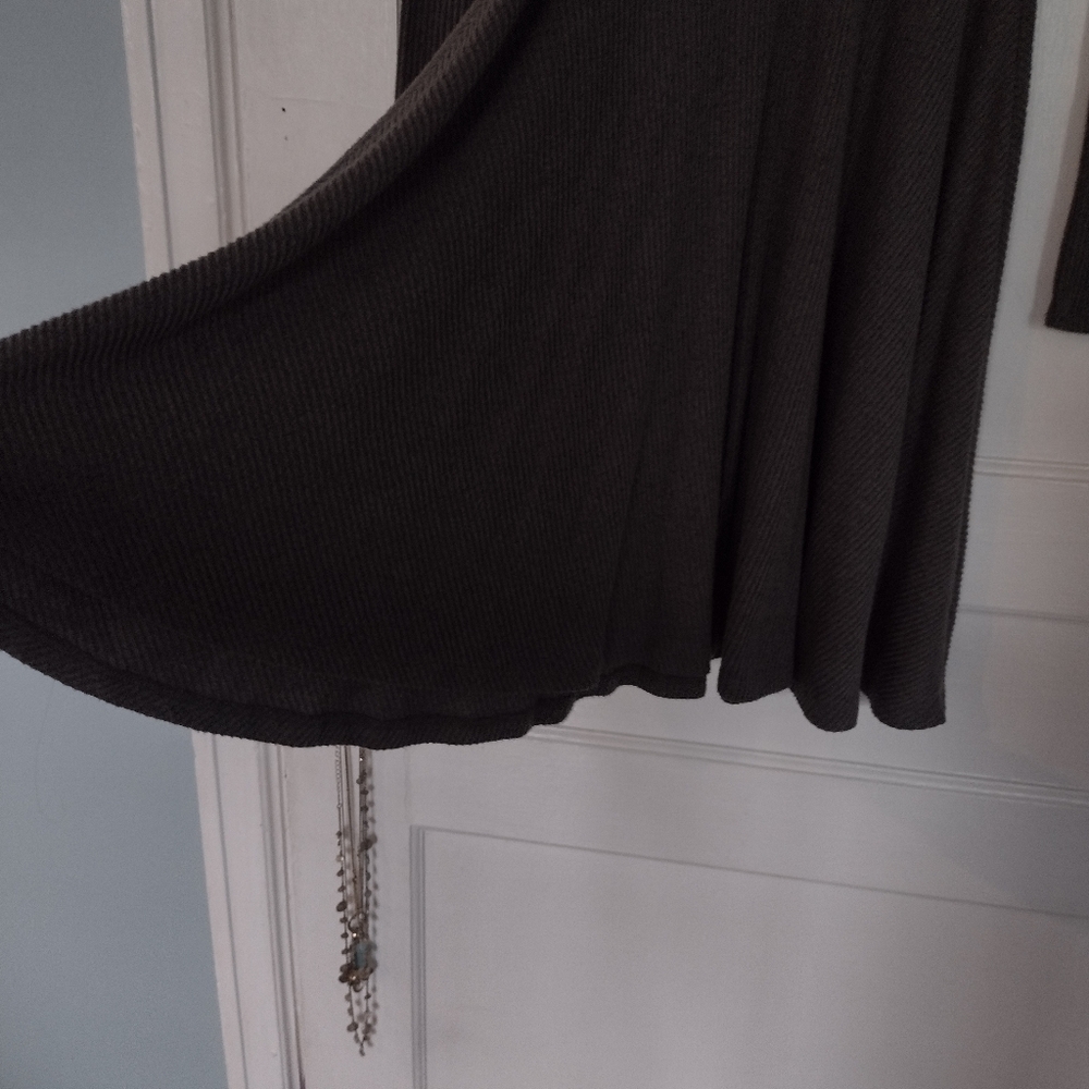 NWOT Lulu's Fit And Fair Ribbed Knit Long Sleeve Skater Dress - Picture 7 of 14